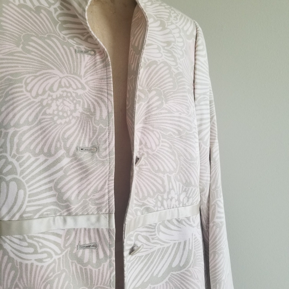 Sigrid olsen mandarian collar jacket in satin - Picture 11 of 13